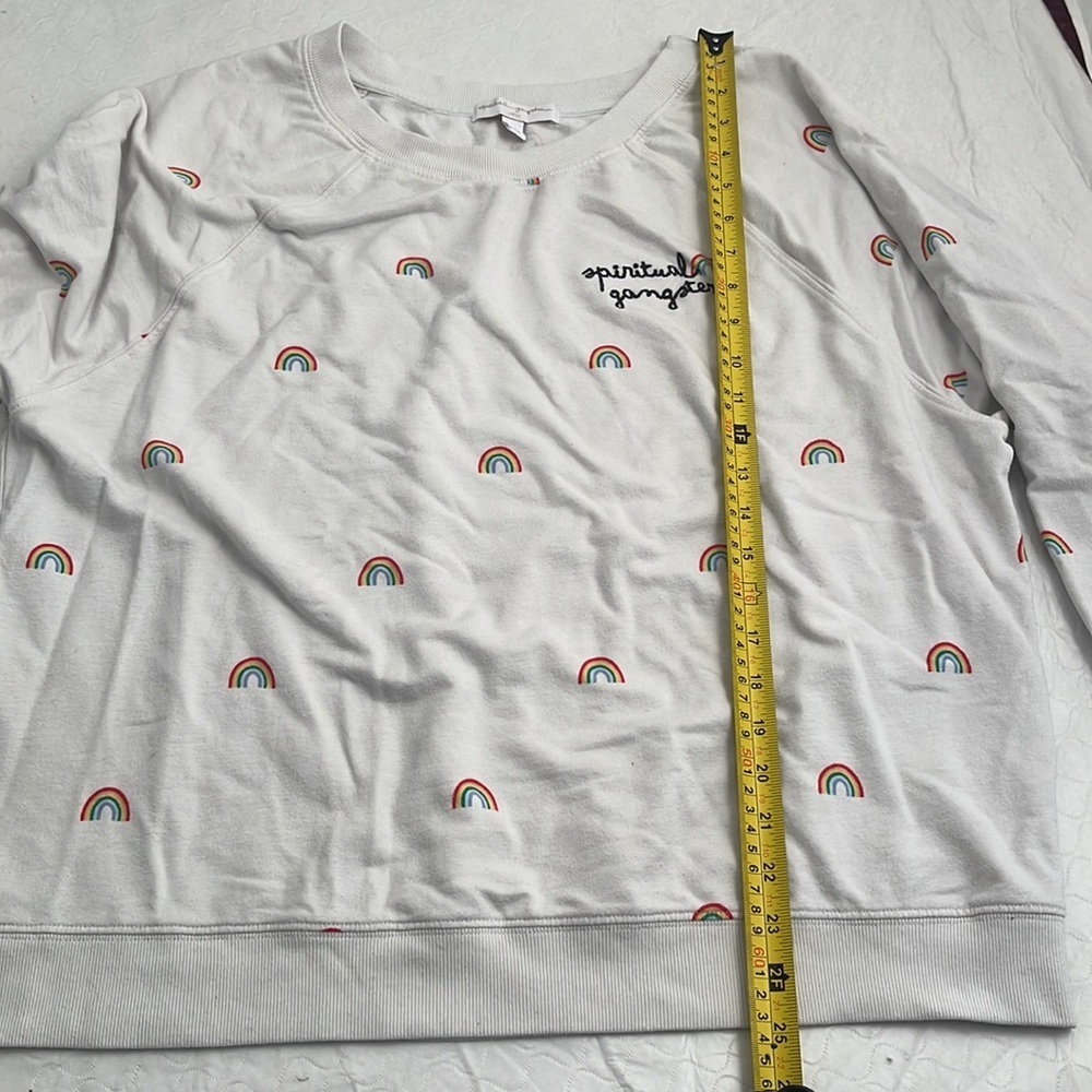 Spiritual Gangster Sig Gemma white multicolor rainbow sweatshirt - Picture 7 of 9
